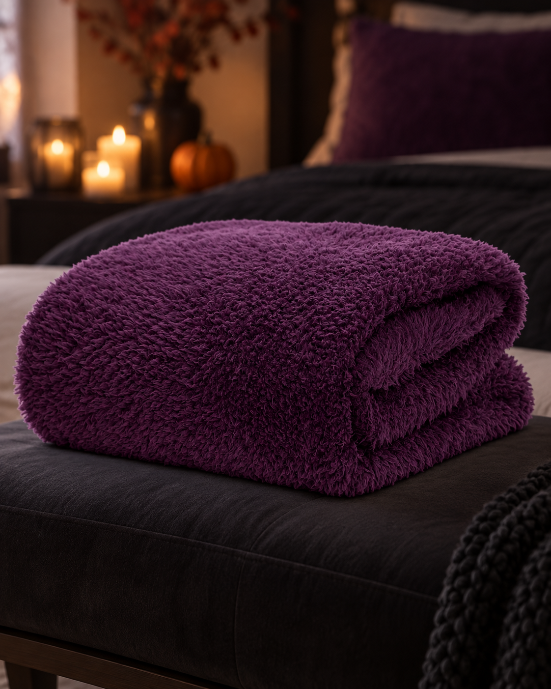 Kuscheldecke im Sessel