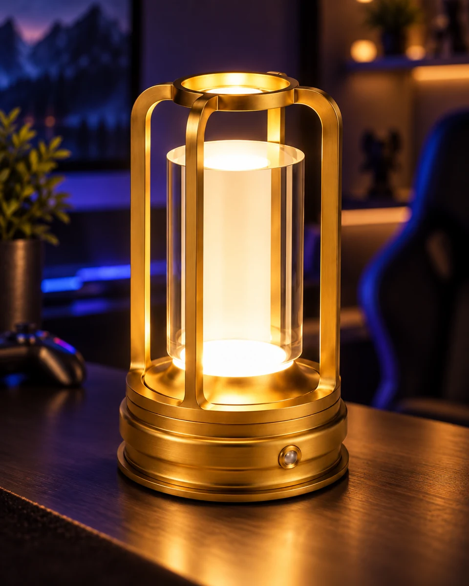 Cpeelsdo Gold-/Glaslampe · Ansicht 2